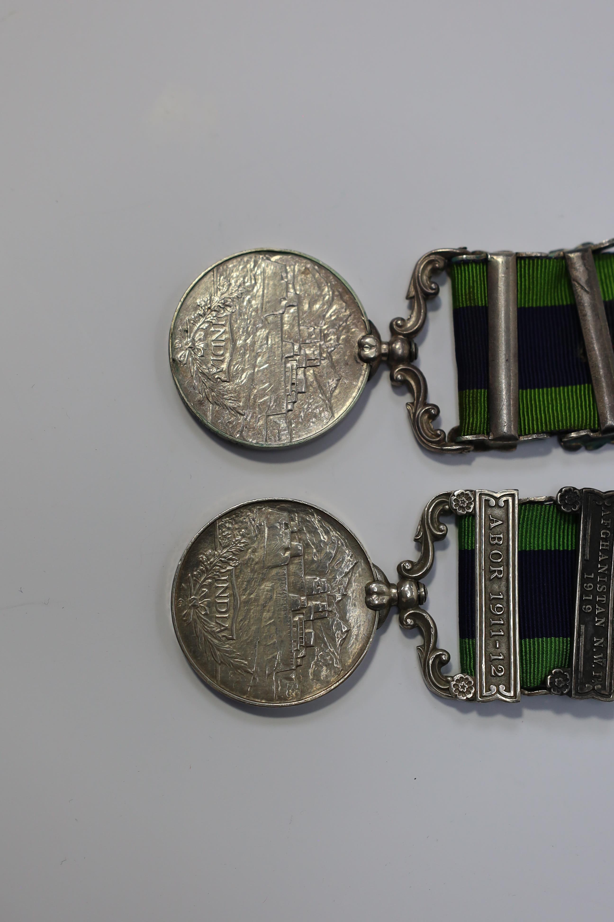 Two George V India General Service medals